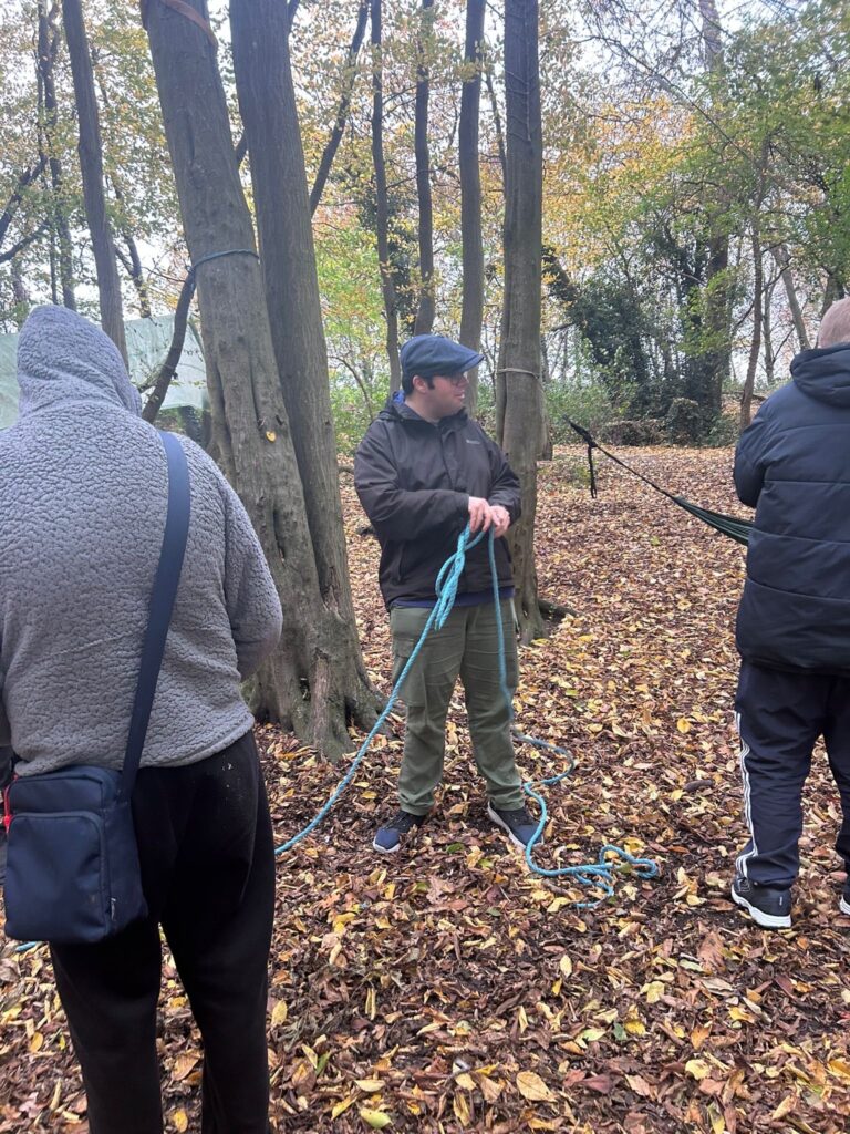 Bush Craft activity with Aztec Day Services
