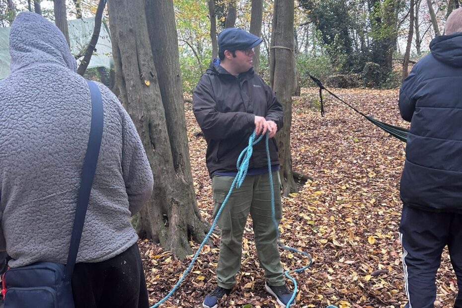 Bush Craft activity with Aztec Day Services
